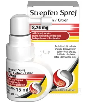 Strepfen Sprej Med a Citrón 8,75 mg
