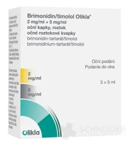Brimonidin/timolol Olikla 2 mg/ml + 5 mg/ml