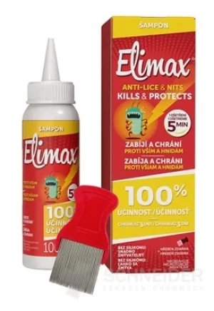 ELIMAX ŠAMPÓN PROTI VŠIAM A HNIDÁM