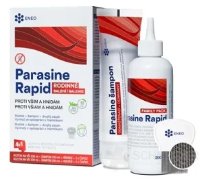 Parasine Rapid roztok + šampón na vši ENEO