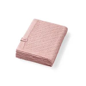 BABYONO Deka pletená bambusová Pink