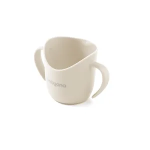 BABYONO Hrnček ergonomický s uškami 120 ml beige 6m+