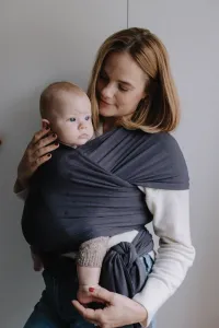 BOBA Nosič detí / šatka Wrap Serenity - Charcoal