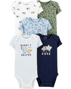 CARTER'S Body krátky rukáv Mix chlapec LBB 5 ks NB/ veľ. 56