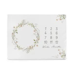 CEBA BABY Podložka míľniková na fotenie (92x72) Basic Summer Flowers
