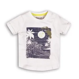 DIRKJE Tričko krátky rukáv C-SO TROPICAL TOUCAN DO IT 62 White