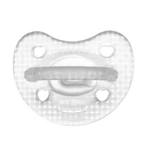 CHICCO Cumlík Physio Luxe celosilikónový 2-6m crystal 2 ks
