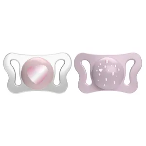 CHICCO Cumlík Physioforma® Micro silikónový 0-2m holka 2 ks