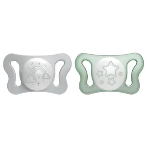 CHICCO Cumlík Physioforma® Micro silikónový 0-2m nočný 2 ks