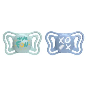 CHICCO Cumlíky Physio Light silikónové modré 6-16m, 2 ks