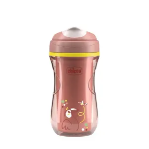 CHICCO Hrnček Active termo s tvrdým náustkom pink, 14m+
