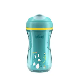 CHICCO Hrnček Active termo s tvrdým náustkom teal, 14m+