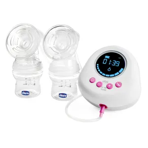 CHICCO Odsávačka materského mlieka duo elektrická Double pink