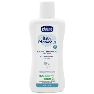 CHICCO Spchový gél 2v1 na vlasy a telo Baby Moments 200 ml, 0m+