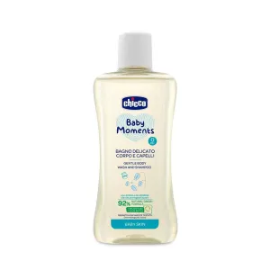 CHICCO Sprchový gél 2v1 na vlasy a telo Baby Moments 200 ml, 0m+
