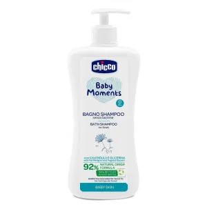 CHICCO Sprchový gél 2v1 na vlasy a telo s dávkovačom Baby Moments 750 ml, 0m+