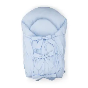 PETITE&MARS Zavinovačka šnurovacia Nurse s pevnou kokosovou vložkou Baby Blue 75x75 cm