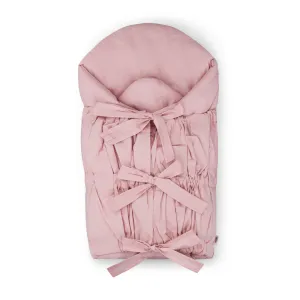 PETITE&MARS Zavinovačka šnurovacia Nurse s pevnou kokosovou vložkou Dusty Pink 75x75 cm