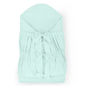 PETITE&MARS Zavinovačka šnurovacia Nurse s pevnou kokosovou vložkou Frosted Mint 75x75 cm