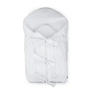 PETITE&MARS Zavinovačka šnurovacia Nurse s pevnou kokosovou vložkou White 75x75 cm