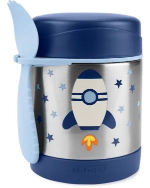 SKIP HOP Spark Style Termoska na jedlo s lyžičkou/vidličkou Raketa 325 ml, 3r+