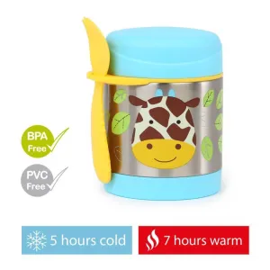 SKIP HOP Zoo Termoska na jedlo s lyžičko/vidličkou Žirafa 325 ml, 3r+