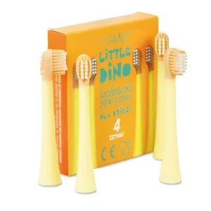 VITAMMY LITTLE DINO Náhradné hlavice pre detské sonické kefky (4 ks – Žlté)