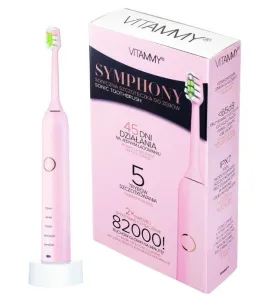 VITAMMY SYMPHONY Pink Sonická zubná kefka s vysokou vibračnou silou, ružová