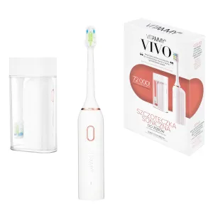 VITAMMY VIVO Pink Sonická zubná kefka s puzdrom, biela