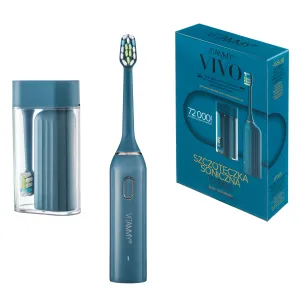 VITAMMY VIVO Kompaktná sonická zubná kefka s puzdrom a USB-C – Tmavomodrá (Navy)