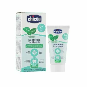 Chicco Zubná pasta s fluorom s príchuťou mentolu, 50ml, 6r+