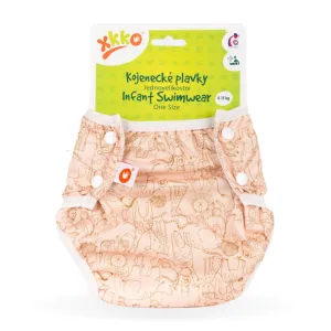XKKO - Dojčenské plavky, jednoveľkostné, Safari Honey Mustard