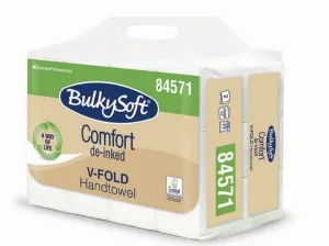 Bulkysoft Classic Skladaný papierový uterák 24x21cm, V-FOLD Ultra, 2-vrtvy, 3000ks