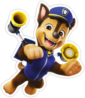 Nickelodeon Nástenná dekorácia Paw Patrol - Chase v akcii