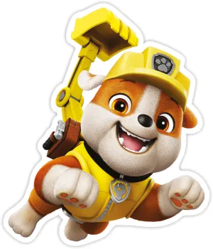 Nickelodeon Nástenná dekorácia Paw Patrol - Rubble v akcii
