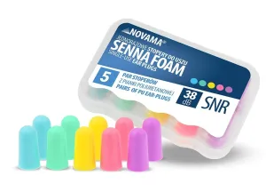 Novama SENNA FOAM penové štuple do uší/ 5 párov