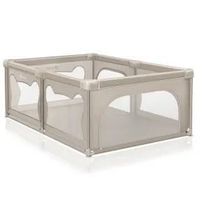 LIONELO Ohrádka pre deti Willow Beige Sand 127 x 187 cm