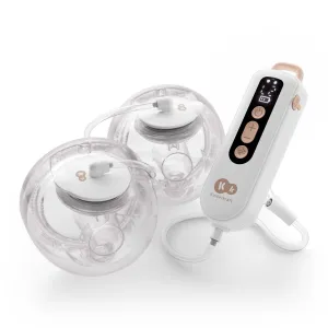 KINDERKRAFT Odsávačka materského mlieka Double Hands-free Gentle Flow Gold