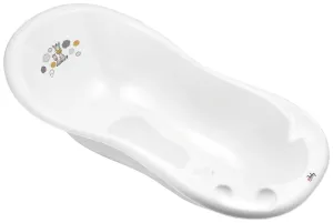 MALTEX Vanička Zebra 100 cm so štupľom a protišmykovou podložkou - white
