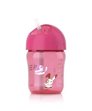 Philips AVENT @Hrnček 260ml so slamkou dievča
