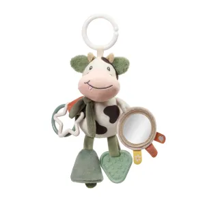 BABYONO Hračka závesná s hryzačkou Cow Bingo 0m+