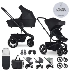EASYWALKER Kočík kombinovaný Harvey⁵ Midnight Black XXL AIR