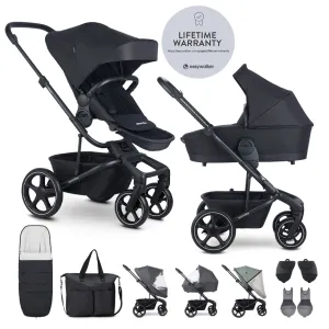 EASYWALKER Kočík kombinovaný Harvey⁵ Midnight Black XXL RWS
