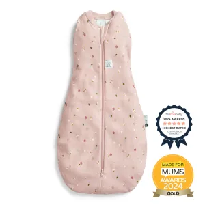 ERGOPOUCH Zavinovačka a vak na spanie 2v1 Cocoon Daisies 0-3 m, 3-6 kg, 0,2 tog