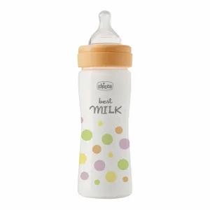 CHICCO Fľaša dojčenská Perfect Easy 250 ml, stredný silikónový prietok, pre dievčatá, 2m+