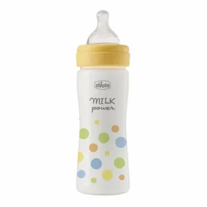 CHICCO Fľaša dojčenská Perfect Easy 250 ml, stredný silikónový prietok, pre chlapcov, 2m+