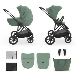 KINDERKRAFT Kočík kombinovaný 2v1 Prime 3 Dark Green