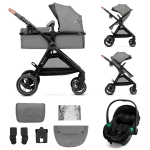 KINDERKRAFT Kočík kombinovaný 3v1 Esme Pro Moonlight Grey