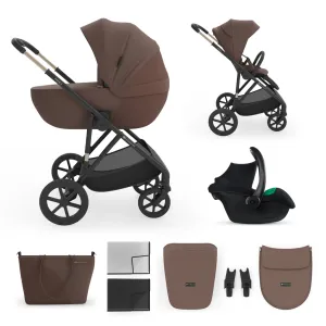 KINDERKRAFT Kočík kombinovaný 3v1 Prime 3 Velvet Mocca