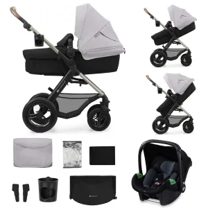 KINDERKRAFT Kočík kombinovaný Moov 2 Air 3v1 Moonlight Grey